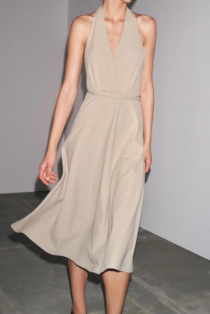 HALTER BELT DRESS