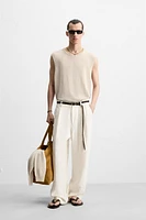 LINEN KNIT T-SHIRT