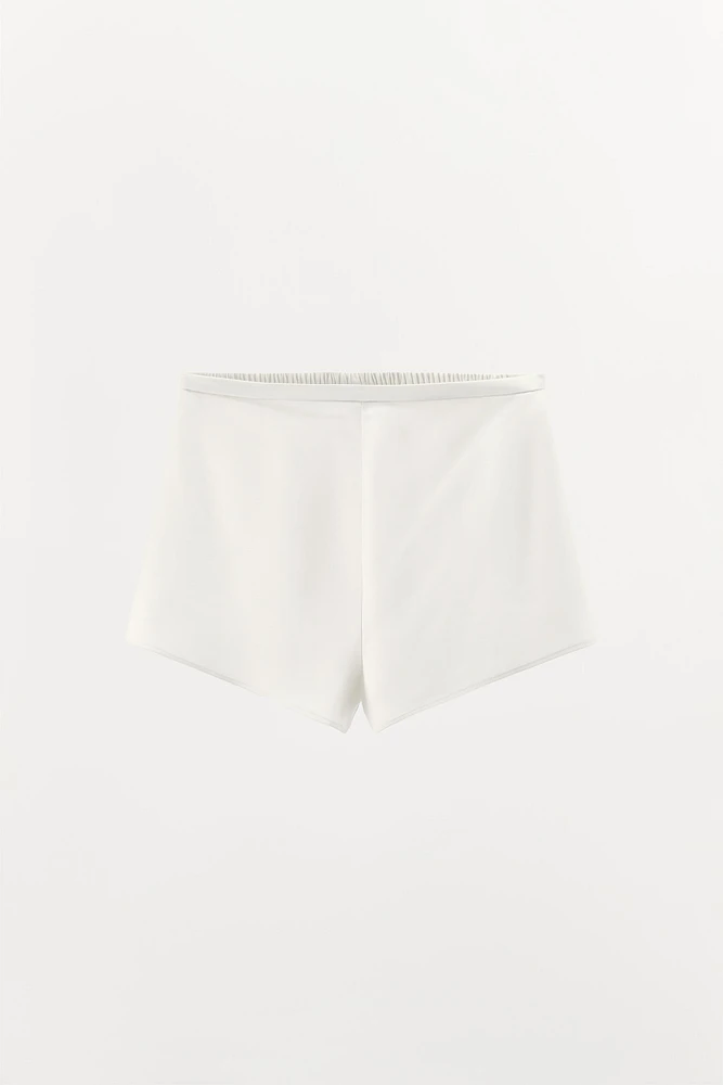 SATIN EFFECT SHORTS