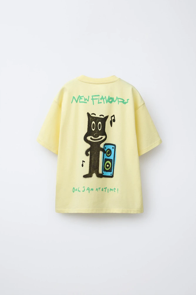 CAT PRINT T-SHIRT