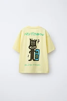CAT PRINT T-SHIRT