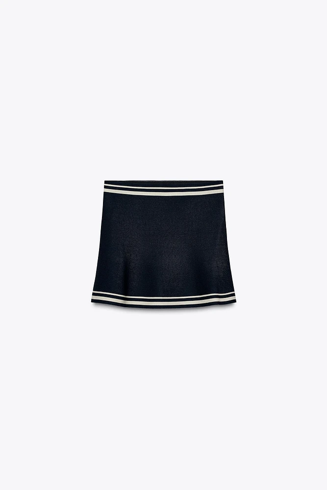 KNIT MINI SKIRT