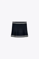 KNIT MINI SKIRT