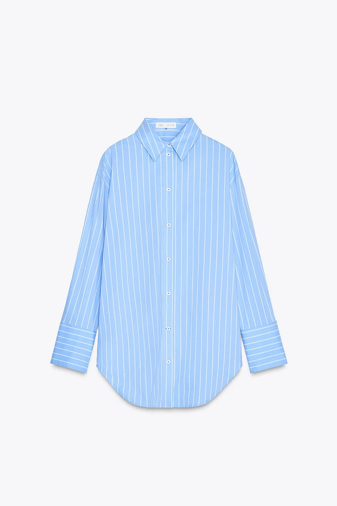 ZW COLLECTION STRIPED OVERSIZED SHIRT