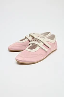 BALLERINES SURPIQÛRES EFFET SATINÉ