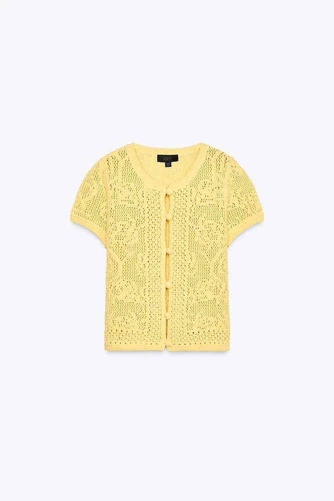 TOP EN MAILLE CROCHET