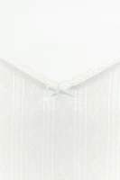 LACE TRIM POINTELLE TOP