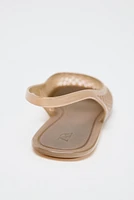 RUBBERIZED EFFECT SLINGBACK SHOES