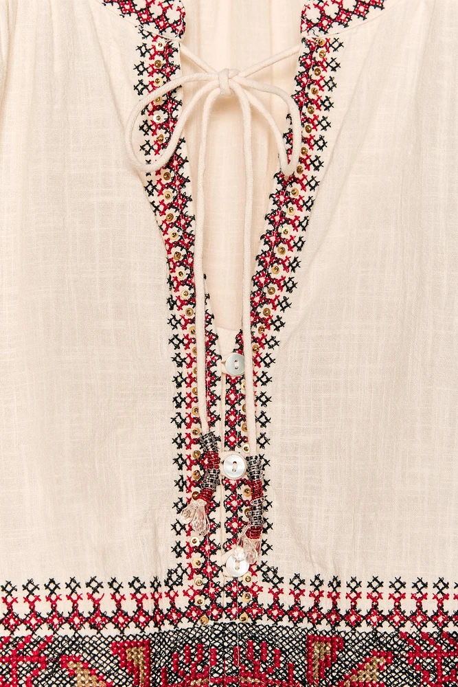 EMBROIDERED BLOUSE ZW COLLECTION