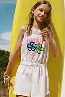 SHORT PRINTED JUMPSUIT