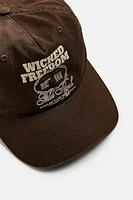 WASHED PRINT CAP