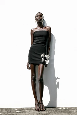 TIE MINI DRESS