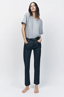 ZW COLLECTION HIGH RISE BOOTCUT CROPPED JEANS