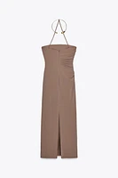 JEWEL NECKLACE MIDI DRESS