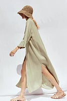 LINEN SHIRT DRESS