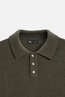 WOOL KNIT POLO