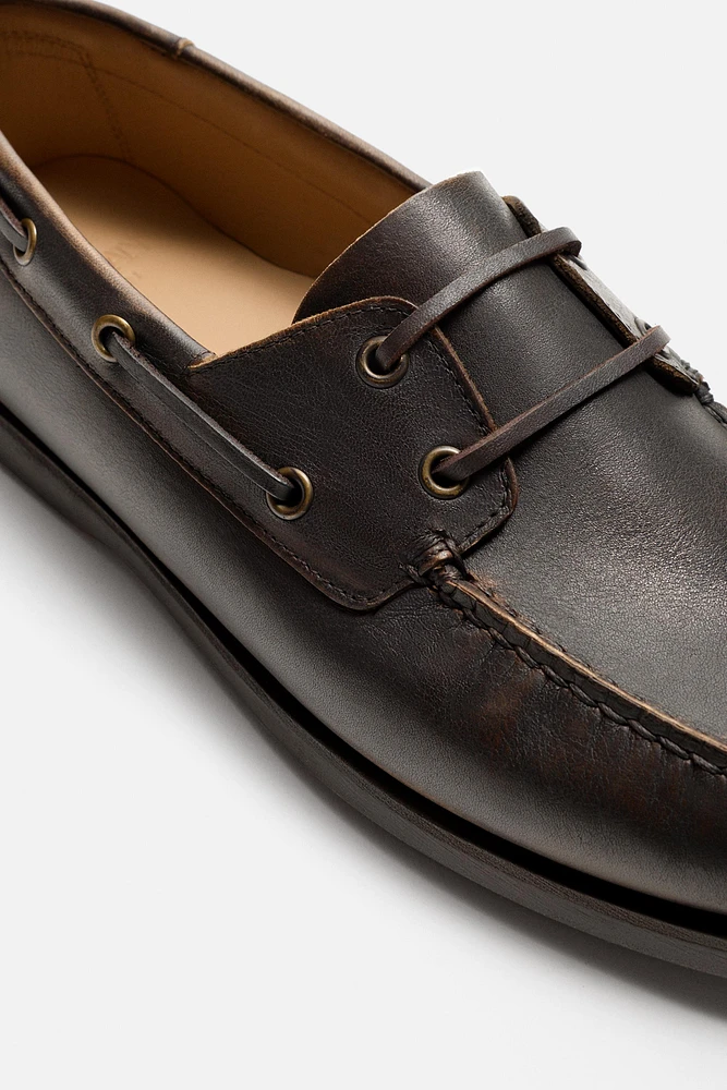 LIMITED EDITION LEATHER BOAT SHOES