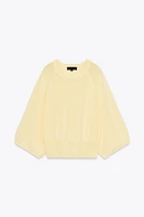 PULL EN MAILLE MANCHE AMPLE