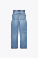 HIGH-WAISTED TRF MOM FIT JEANS