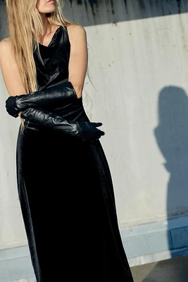 LONG LEATHER GLOVES