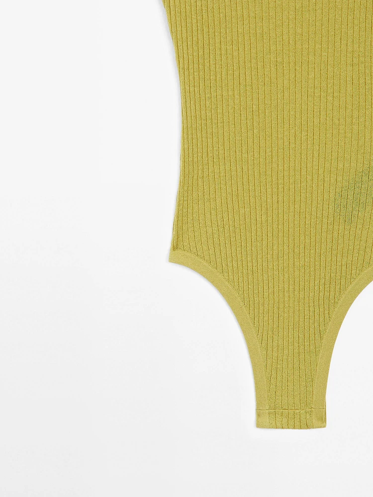 Body bretelles en maille de coton mélangé - STUDIO