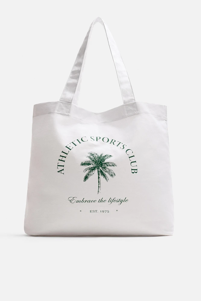 WOVEN SHOPPER BAG