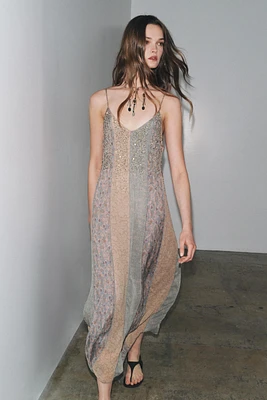 ZW COLLECTION BEADED SLIP DRESS