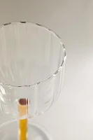 BOROSILICATE GLASS WITH COLORED STEM