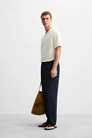 STRIPED IRREGULAR TEXTURED T-SHIRT
