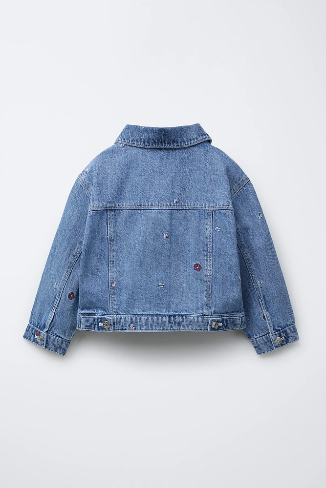 VESTE EN JEAN AVEC BRODERIES