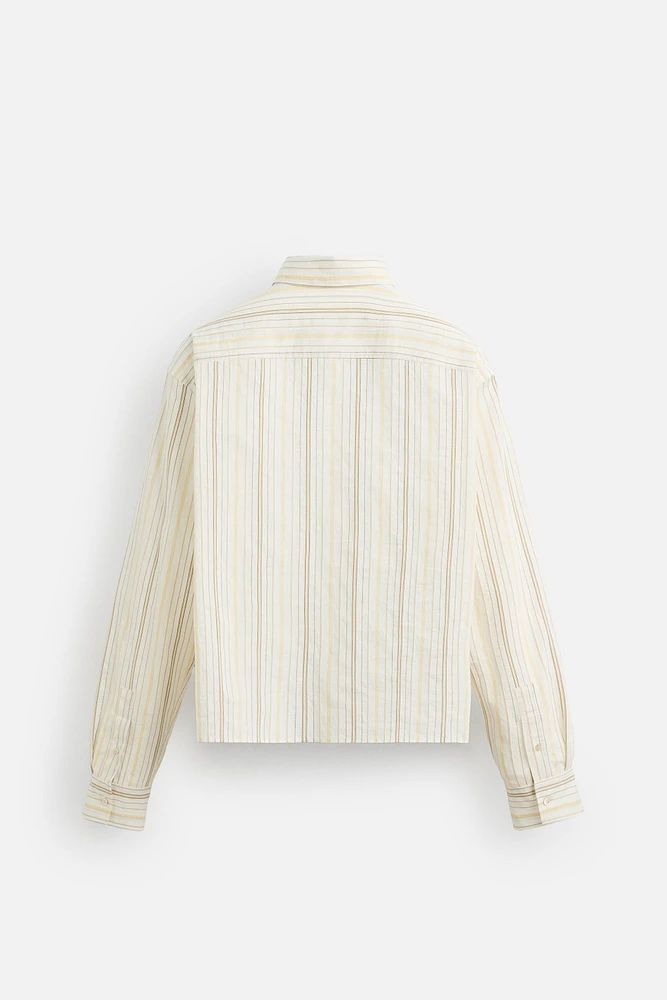CHEMISE RAYURES CONTRASTÉES