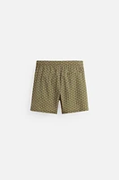 REGULAR FIT GEOMETRIC PRINT SWIMSUIT