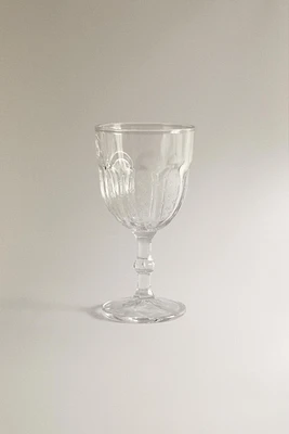 VERRE À VIN RECYCLABLE RELIEF