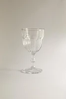 VERRE À VIN RECYCLABLE RELIEF