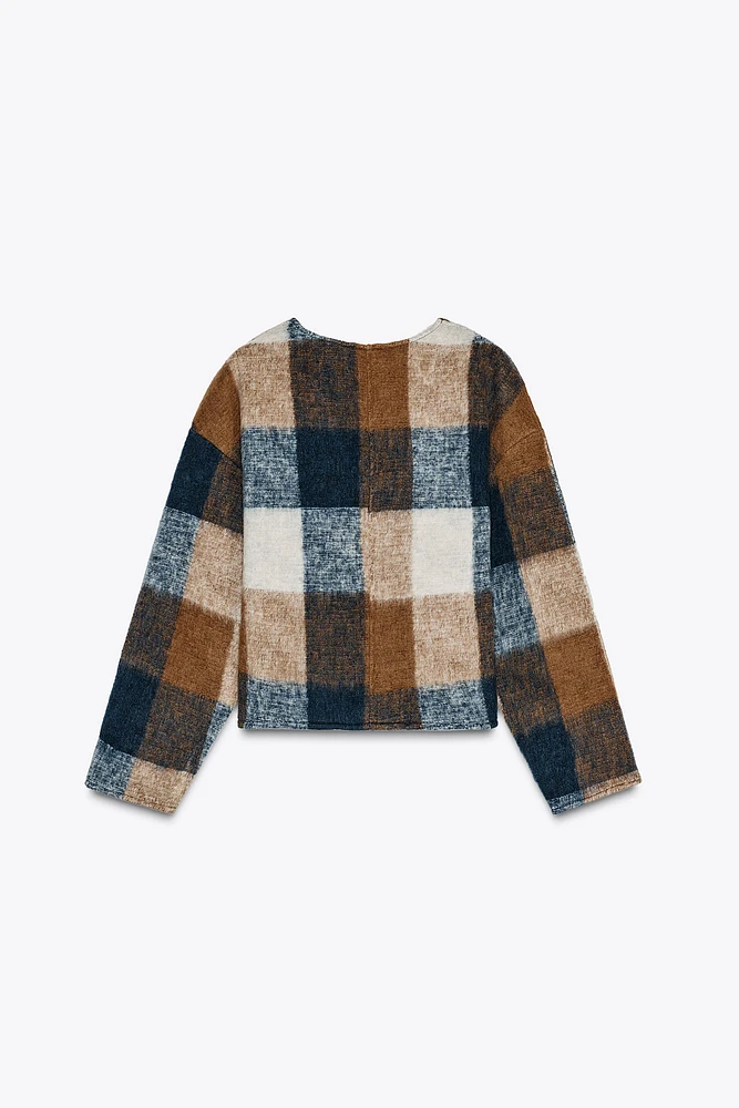 SOFT CHECK SWEATSHIRT