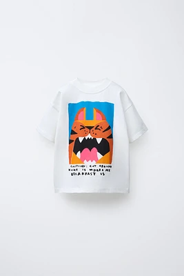 TIGER PRINT T-SHIRT