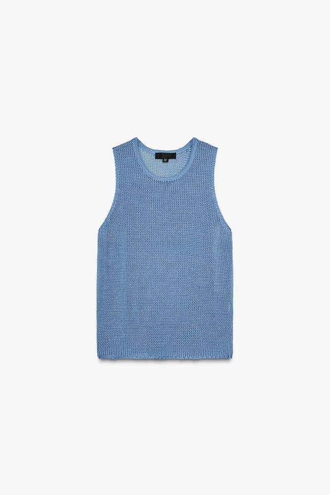 100% COTTON KNIT TOP
