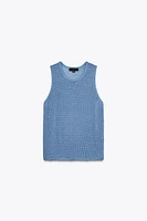 100% COTTON KNIT TOP