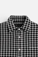 TEXTURED PLAID SHIRT