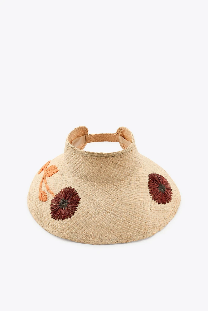 VISIÈRE TRESSÉE FLEURS
