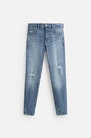 RIPPED SKINNY FIT JEANS