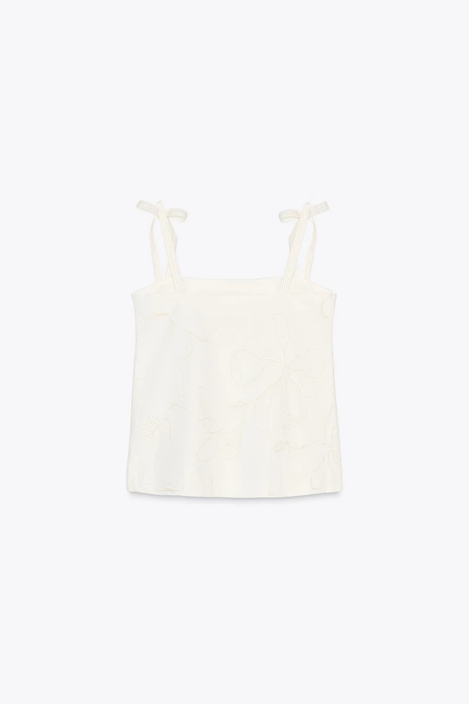 ZW COLLECTION EMBROIDERED TOP