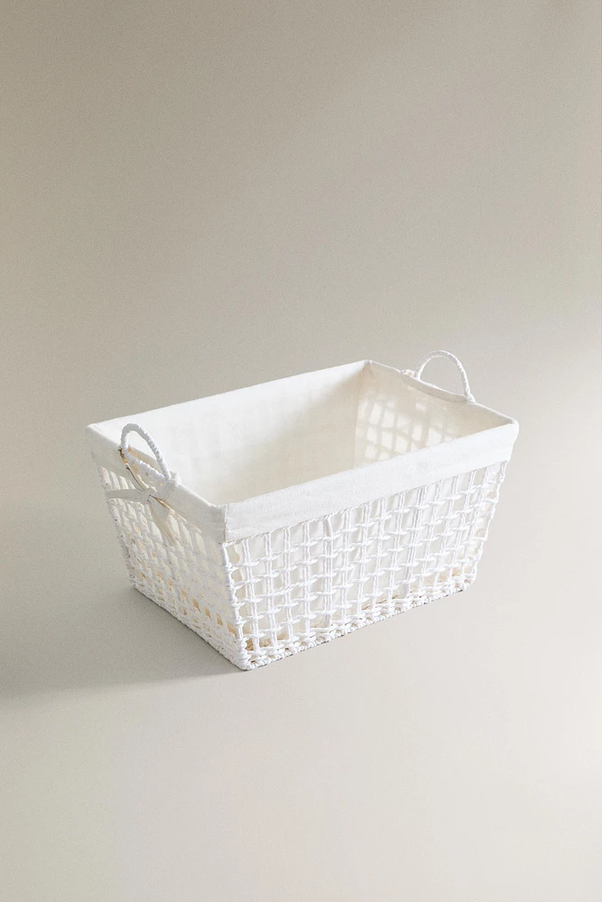 PANIER AVEC TISSU INTÉRIEUR