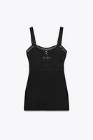 INTERLOCK CROCHET DRESS