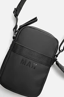 RUBBERIZED CROSSBODY BAG