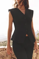 TOP GILET INTERLOCK
