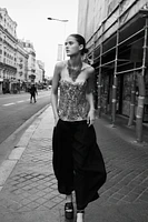 ZW COLLECTION EMBROIDERED BEADED TOP