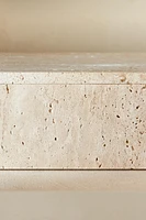 BEIGE MARBLE BATHROOM STORAGE BOX