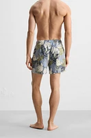 PRINTED MID-LENGTH SWIMSUIT