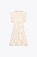 ROBE BRODÉE CEINTURE